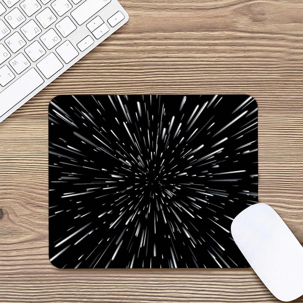 Galaxy Hyperspace Print Mouse Pad