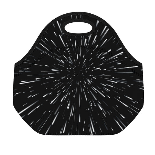 Galaxy Hyperspace Print Neoprene Lunch Bag