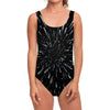 Galaxy Hyperspace Print One Piece Swimsuit
