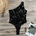 Galaxy Hyperspace Print One Shoulder Bodysuit