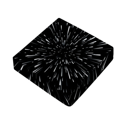 Galaxy Hyperspace Print Outdoor Seat Cushion Cover
