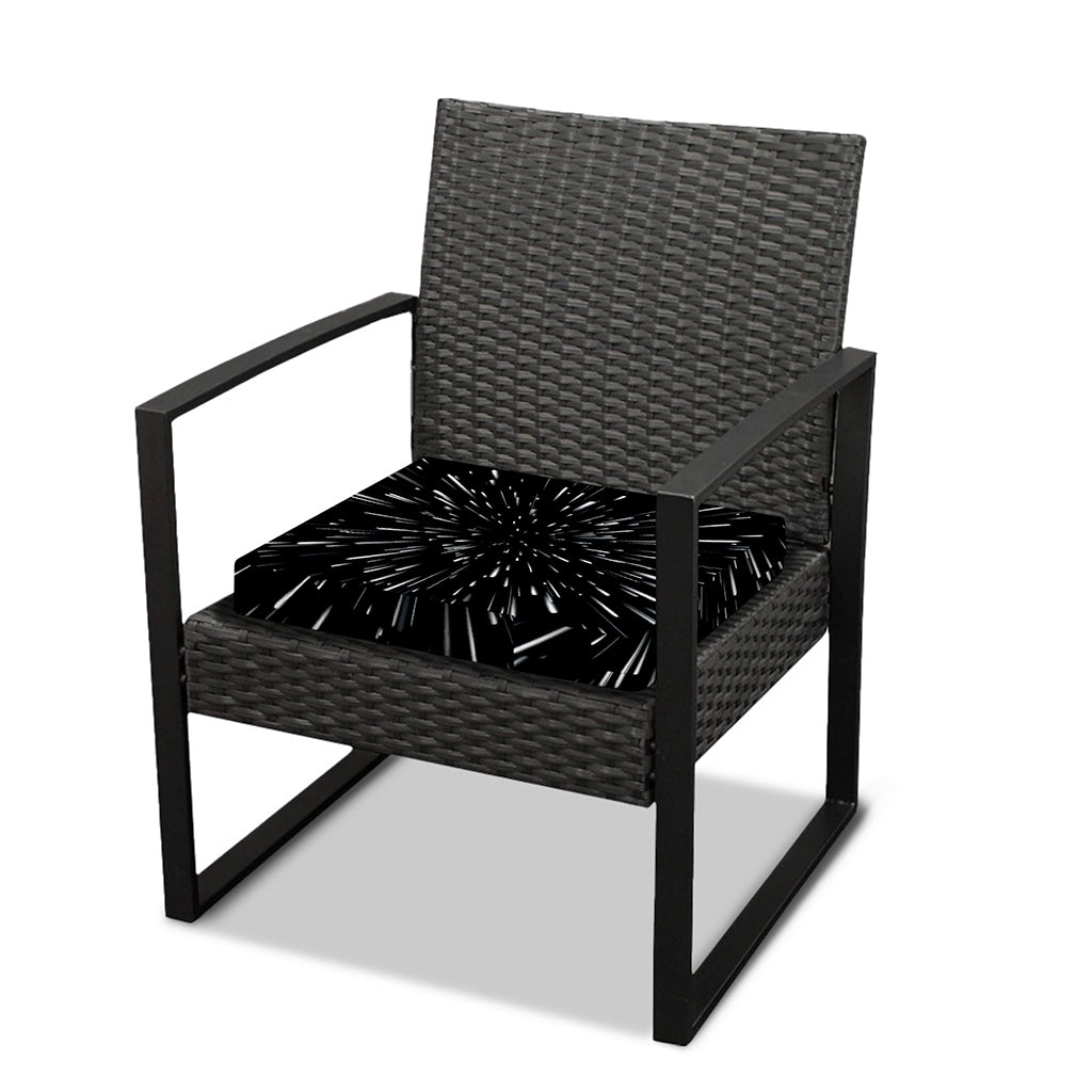 Galaxy Hyperspace Print Outdoor Seat Cushion Cover