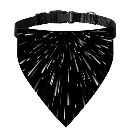 Galaxy Hyperspace Print Over The Collar Dog Bandana