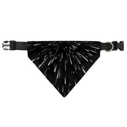 Galaxy Hyperspace Print Over The Collar Dog Bandana