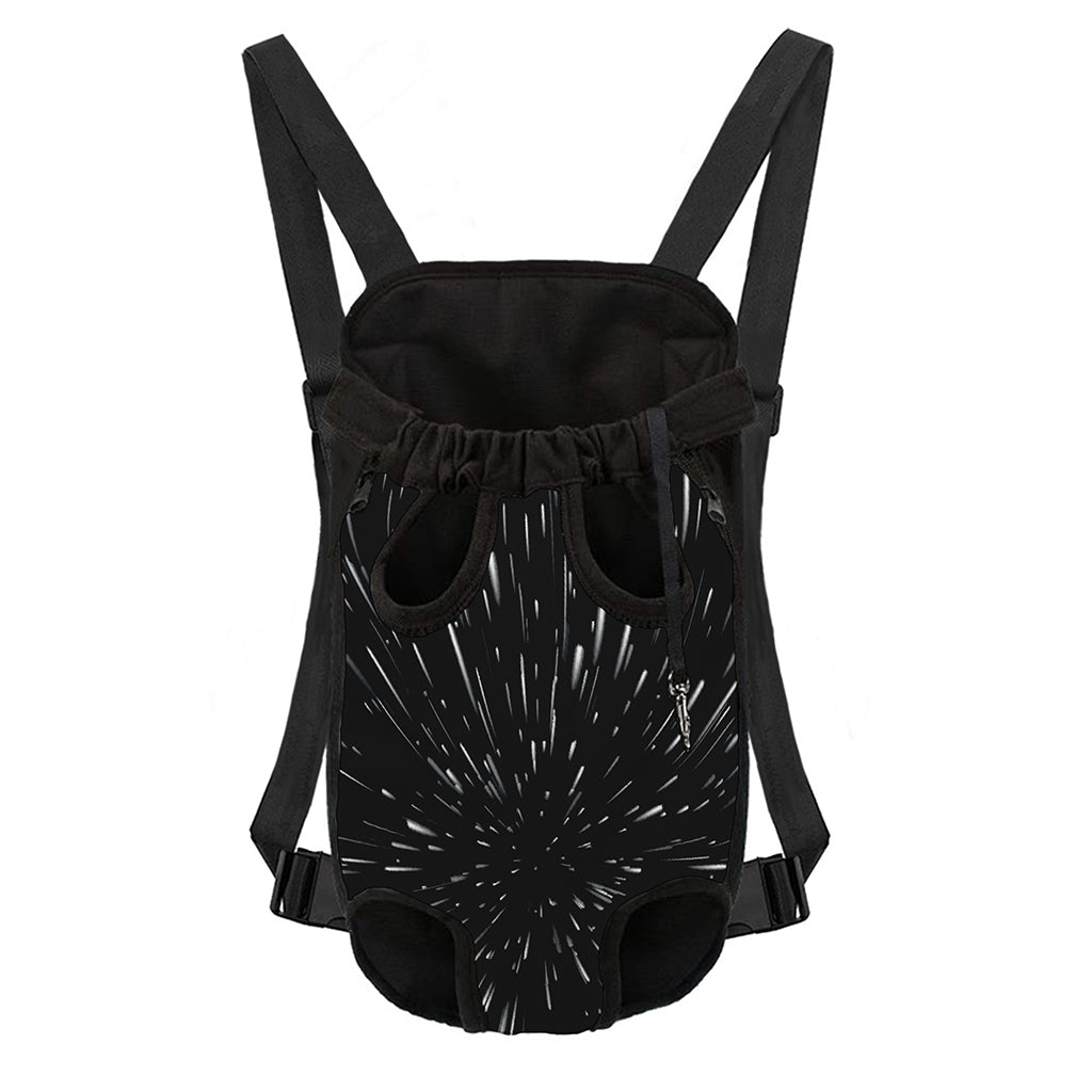 Galaxy Hyperspace Print Pet Carrier Backpack