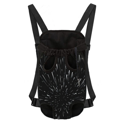 Galaxy Hyperspace Print Pet Carrier Backpack