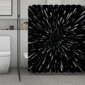 Galaxy Hyperspace Print Polyester Shower Curtain