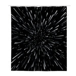 Galaxy Hyperspace Print Polyester Shower Curtain