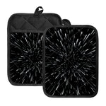 Galaxy Hyperspace Print Pot Holders With Pocket