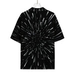 Galaxy Hyperspace Print Rayon Hawaiian Shirt