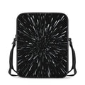 Galaxy Hyperspace Print Rectangular Crossbody Bag
