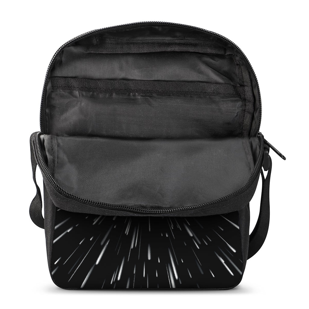 Galaxy Hyperspace Print Rectangular Crossbody Bag