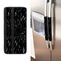 Galaxy Hyperspace Print Refrigerator Handle Covers