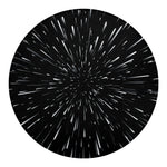 Galaxy Hyperspace Print Round Blanket