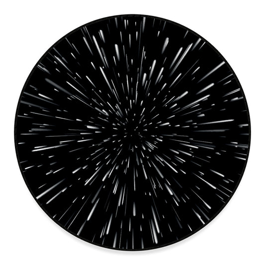 Galaxy Hyperspace Print Round Floor Mat