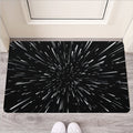 Galaxy Hyperspace Print Rubber Doormat