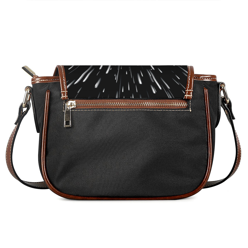 Galaxy Hyperspace Print Saddle Bag