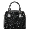 Galaxy Hyperspace Print Shoulder Handbag