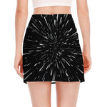 Galaxy Hyperspace Print Side Slit Mini Skirt