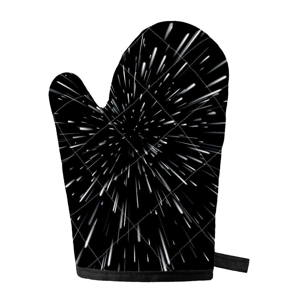 Galaxy Hyperspace Print Single Oven Mitt