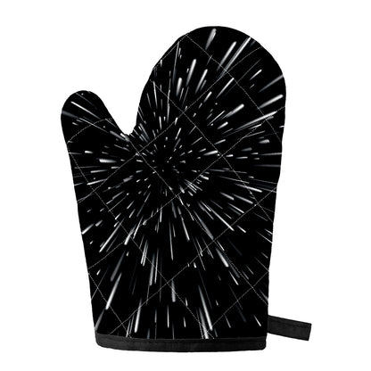 Galaxy Hyperspace Print Single Oven Mitt