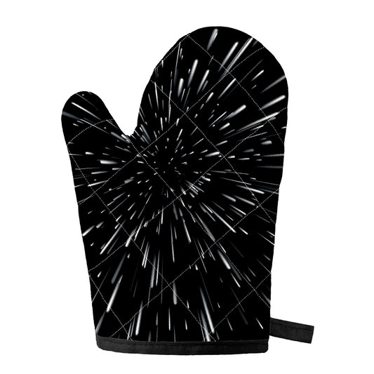 Galaxy Hyperspace Print Single Oven Mitt