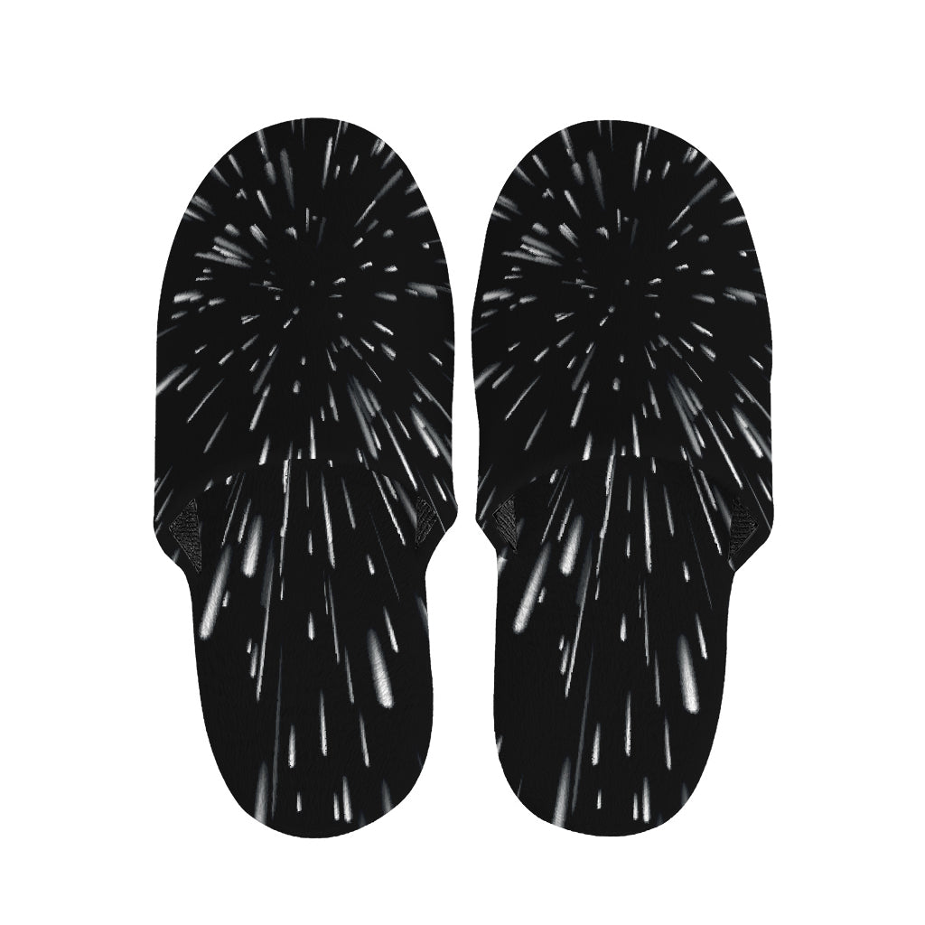 Galaxy Hyperspace Print Slippers