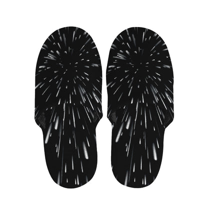 Galaxy Hyperspace Print Slippers