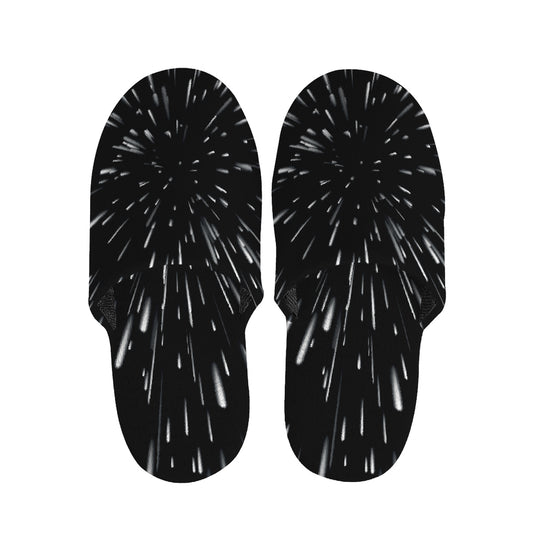 Galaxy Hyperspace Print Slippers