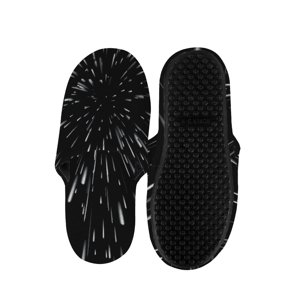 Galaxy Hyperspace Print Slippers