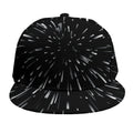 Galaxy Hyperspace Print Snapback Cap