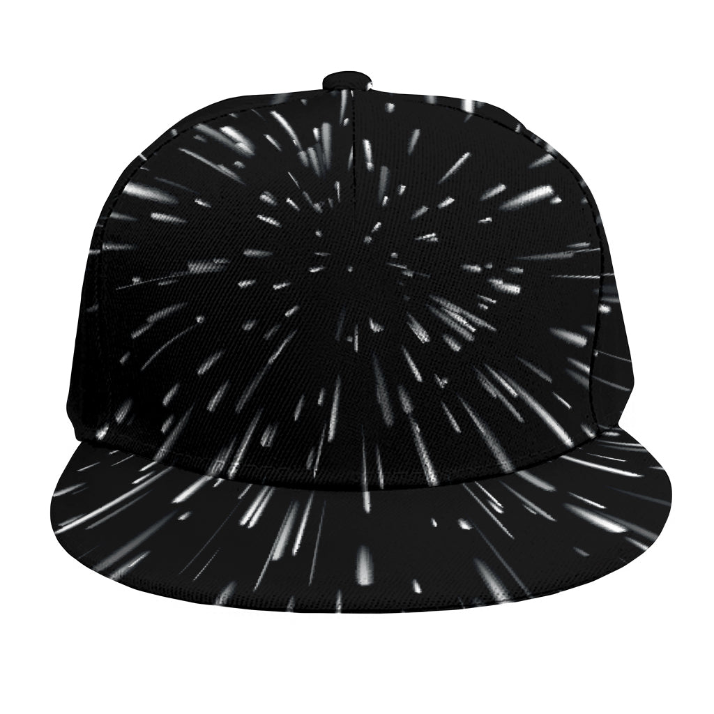 Galaxy Hyperspace Print Snapback Cap