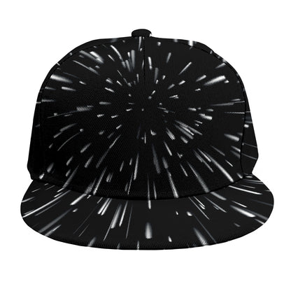 Galaxy Hyperspace Print Snapback Cap