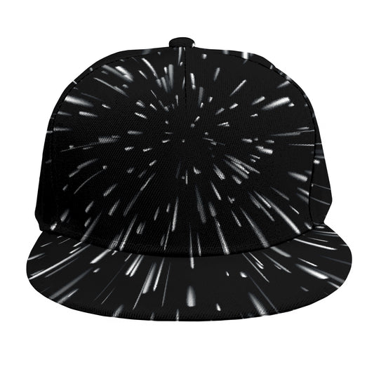 Galaxy Hyperspace Print Snapback Cap