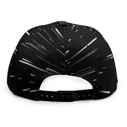 Galaxy Hyperspace Print Snapback Cap