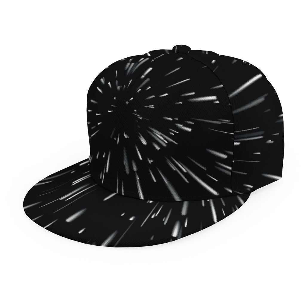 Galaxy Hyperspace Print Snapback Cap