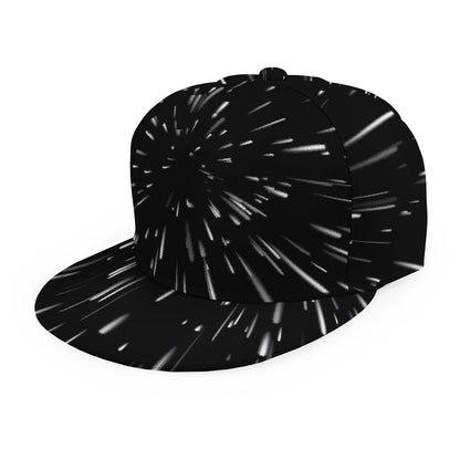 Galaxy Hyperspace Print Snapback Cap