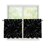 Galaxy Hyperspace Print Tier Curtains