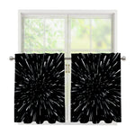 Galaxy Hyperspace Print Tier Curtains