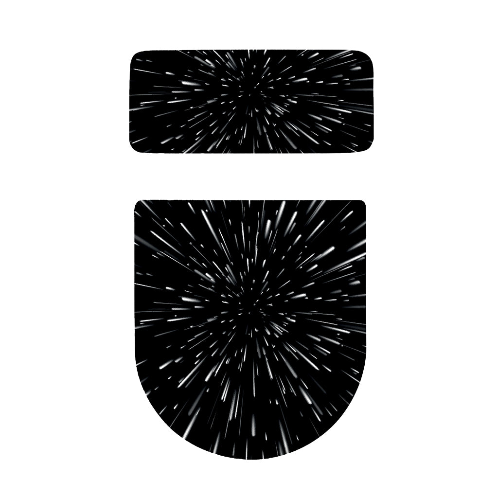 Galaxy Hyperspace Print Toilet Lid And Tank Cover Set