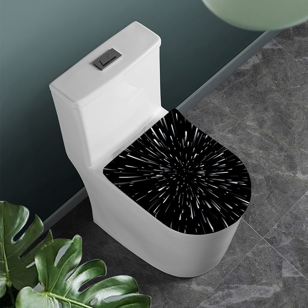 Galaxy Hyperspace Print Toilet Lid Cover