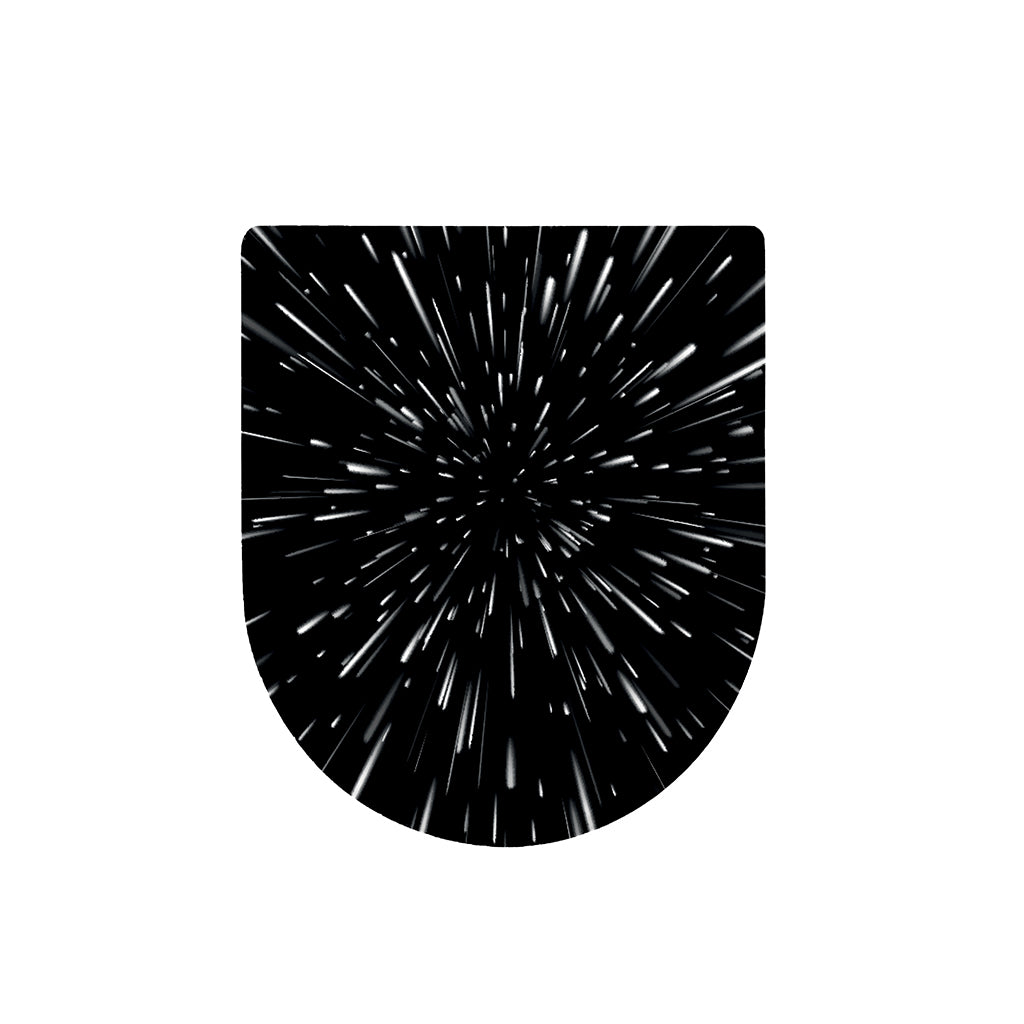 Galaxy Hyperspace Print Toilet Lid Cover