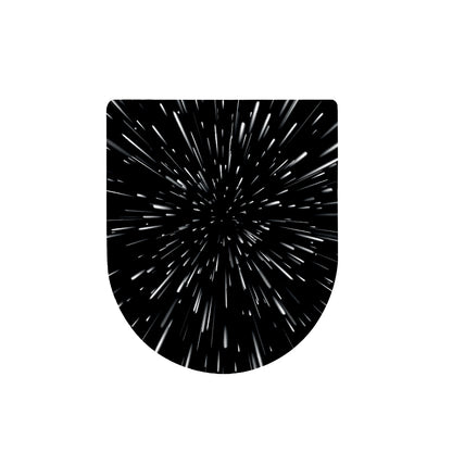 Galaxy Hyperspace Print Toilet Lid Cover