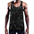 Galaxy Hyperspace Print Men's Workout Tank Top