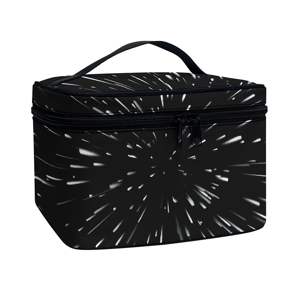 Galaxy Hyperspace Print Travel Makeup Bag