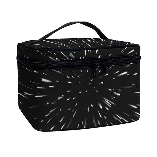 Galaxy Hyperspace Print Travel Makeup Bag