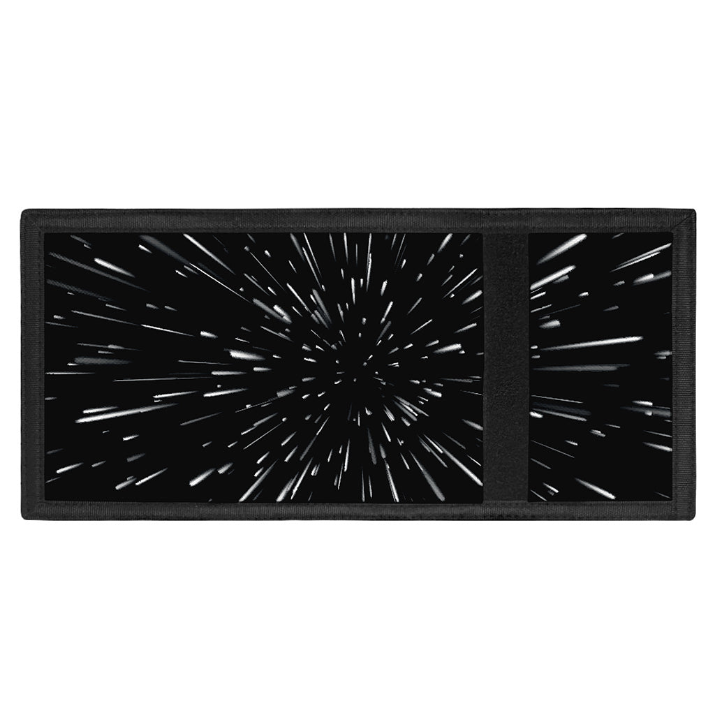 Galaxy Hyperspace Print Trifold Wallet