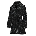 Galaxy Hyperspace Print Women's Bathrobe