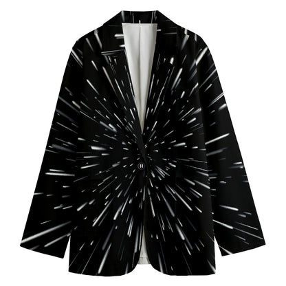 Galaxy Hyperspace Print Women's Blazer