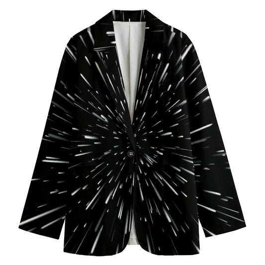 Galaxy Hyperspace Print Women's Blazer